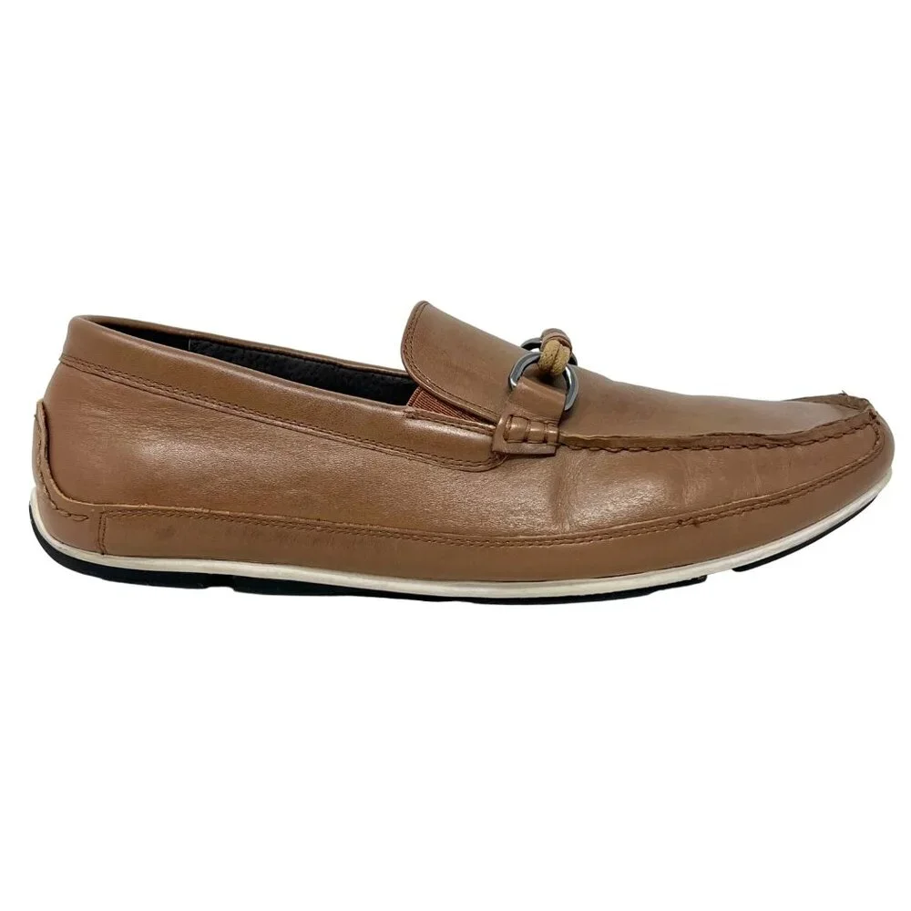 Clarks Rage Mens 60683732 Leather Moc Toe Loafer‎ Cord and LeatherAccent 10.5